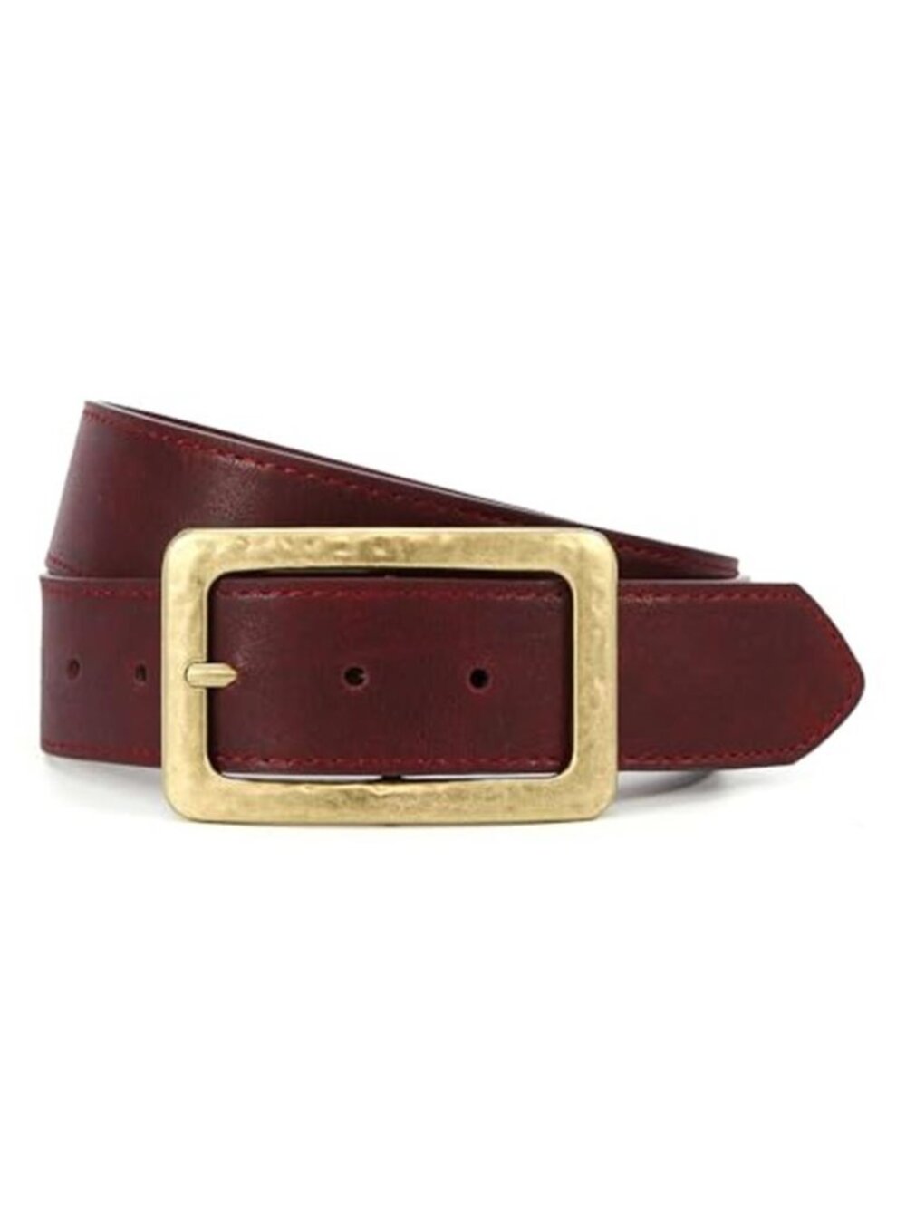 Wide Vegan Leather Belt 1.5" Square Buckle Jeans Dress Statement Waist Belt